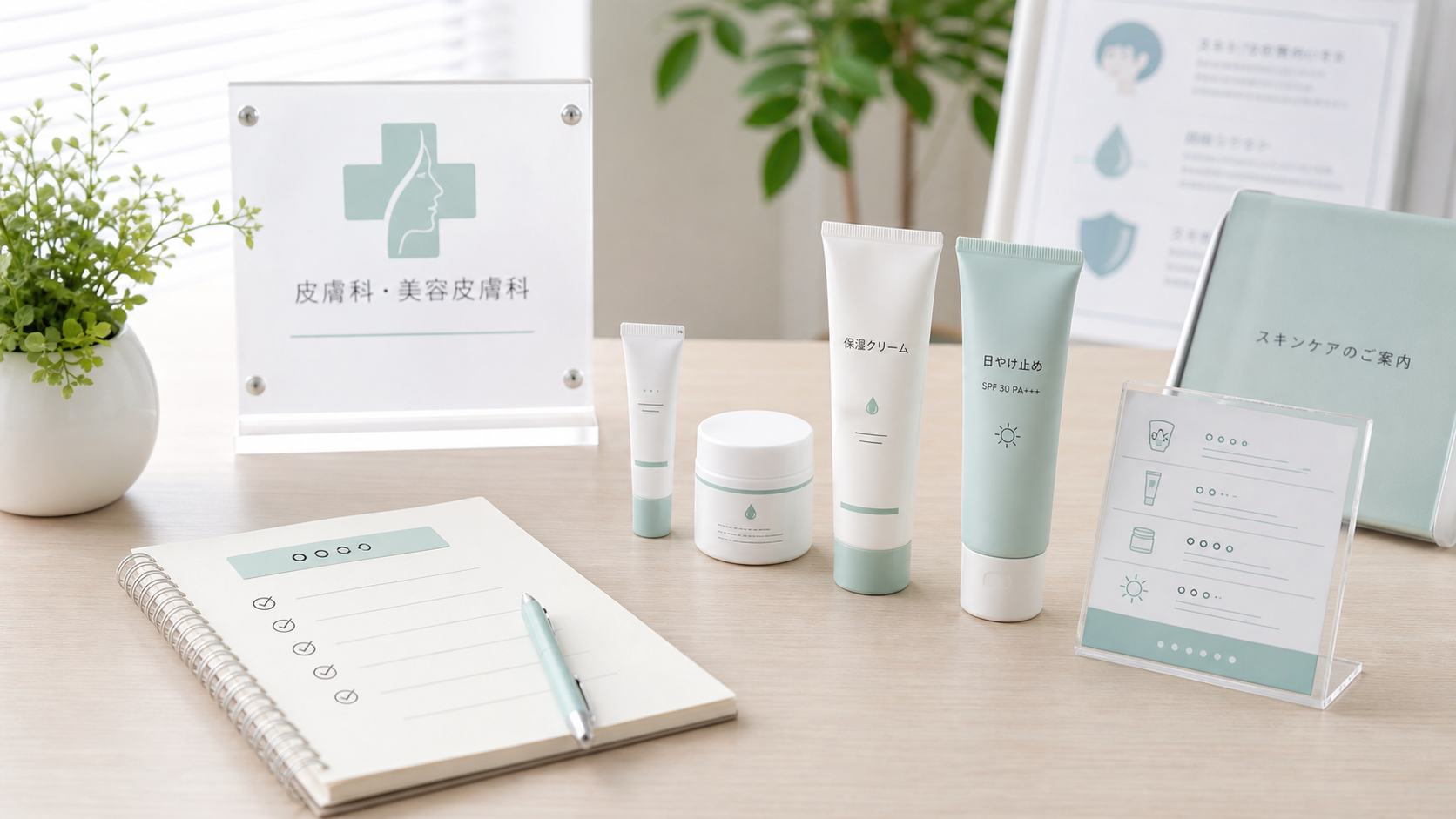 ニキビ薬を続けるか迷うときに使用日と肌の状態をメモして相談準備をするイメージ