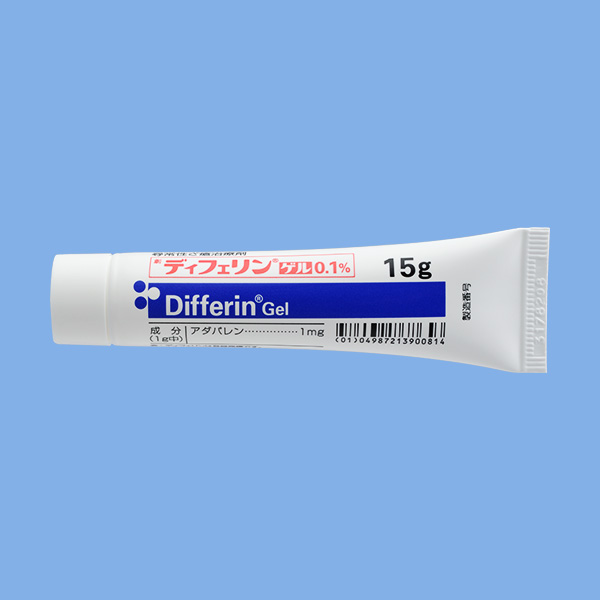ディフェリンゲル0.1% 15gチューブの製剤写真