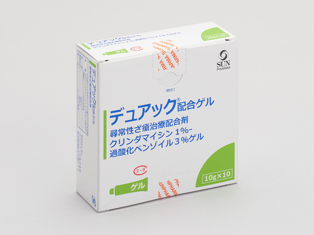 デュアック配合ゲルの製剤写真
