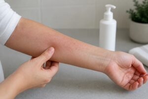 アトピーで虫よけがしみるとき｜傷・塗り方と代替防御
