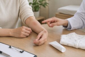 授乳中の湿疹と塗り薬｜赤ちゃんが触れる部位の確認